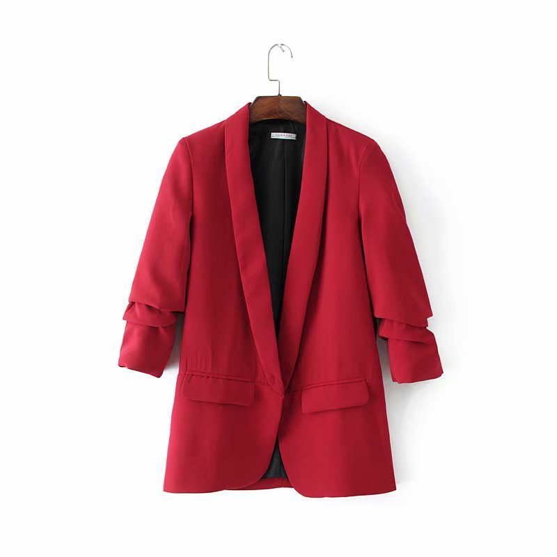 Cross-border 18 new summer in Europe and the wind speed sell pass 27194 vertical fold female jackets